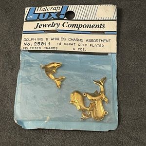 🌻 10k Gold plated charms by halcraft